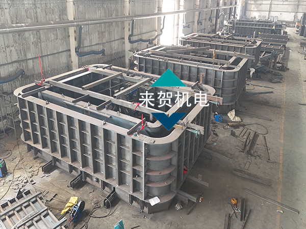 矩形顶管管节模具的钢筋笼加工